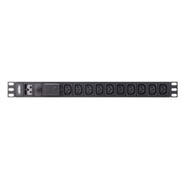 Aten PE0210SG Basic 1U PDU z ochroną przeciwprzepięciową Aten | PE0210SG Basic 1U PDU z ochroną przeciwprzepięciową | Czarny
