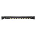 Aten | Przełącznik KVM over IP z portem Daisy-Chain i obsługą urządzeń peryferyjnych USB | CL5708IN 8-Port PS/2-USB VGA 19" LCD