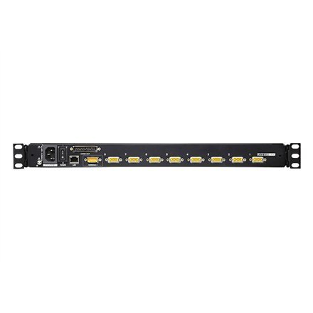 Aten | Przełącznik KVM over IP z portem Daisy-Chain i obsługą urządzeń peryferyjnych USB | CL5708IN 8-Port PS/2-USB VGA 19" LCD