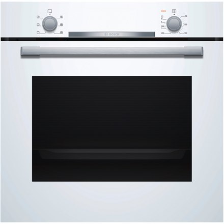 Bosch | HBA530BW0S | Oven | 71 L | A | Multifunctional | EcoClean | Push pull buttons | Height 60 cm | Width 60 cm | White