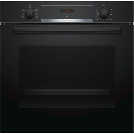 Bosch | HBA533BB0S | Oven | 71 L | A | Multifunctional | EcoClean | Push pull buttons | Height 60 cm | Width 60 cm | Black
