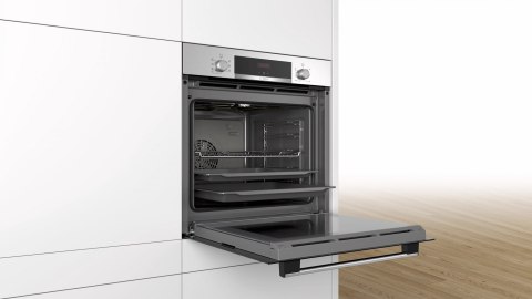 Bosch | HBA533BS0S | Oven | 71 L | A | Multifunctional | EcoClean | Push pull buttons | Height 60 cm | Width 60 cm | Stainless s
