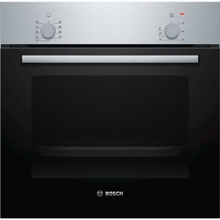 Bosch | HBF010BR3S | Piekarnik | 66 L | Wielofunkcyjny | Ręczny | Pokrętła | Wysokość 59,5 cm | Szerokość 59,4 cm | Stal szlache