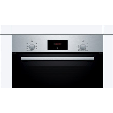 Bosch | HBF113BR1S | Piekarnik | 66 L | Wielofunkcyjny | Ręczny | Elektroniczny | Funkcja pary | Tak | Wysokość 59,5 cm | Szerok
