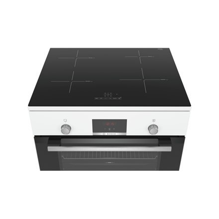 Bosch | Kuchenka | HLN39A020 | Typ płyty indukcyjna | Typ piekarnika elektryczny | Biały | Szerokość 60 cm | Grillowanie | LED |