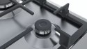 Bosch | PGH6B5B90 | Hob | Gas | Number of burners/cooking zones 4 | Rotary knobs | Stainless steel