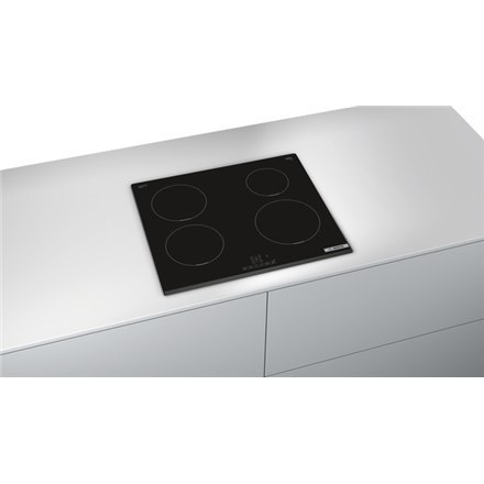 Bosch | PIE631BB5E Seria 4 | Płyta | Indukcyjna | Liczba palników/stref gotowania 4 | Dotykowa | Timer | Czarna