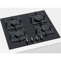 Bosch | PPP6A6B20 | Hob | Gas on glass | Number of burners/cooking zones 4 | Rotary knobs | Black
