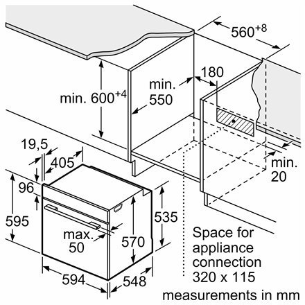 Bosch | Piekarnik | HBA171BS1S | Wielofunkcyjny | 71 L | Stal szlachetna | Szerokość 60 cm | Pyroliza | Sterowanie dotykowe | Wy