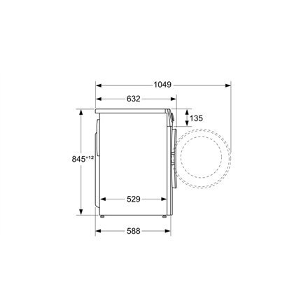 Bosch | WGG2540LSN | Pralka | Klasa efektywności energetycznej A | Ładowana od frontu | Pojemność prania 10 kg | 1400 obr/min |