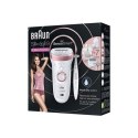 Braun | SES 9890 SensoSmart | Epilator | Ilość poziomów mocy 2 | Mokra i sucha | Biało-różowa