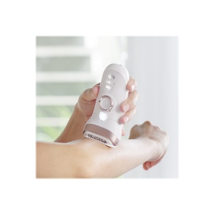 Braun | SES 9890 SensoSmart | Epilator | Ilość poziomów mocy 2 | Mokra i sucha | Biało-różowa