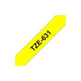 Brother | 631 | Laminated tape | Thermal | Black on yellow | Roll (1.2 cm x 8 m)