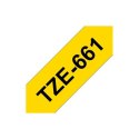 Brother | 661 | Laminated tape | Thermal | Black on yellow | Roll (3.6 cm x 8 m)