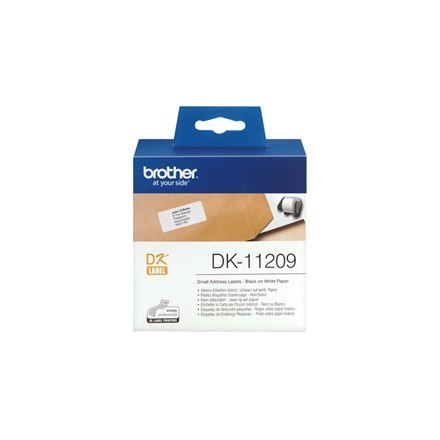 Brother | DK-11209 | Etykiety adresowe | Termiczne | Czarne na białym