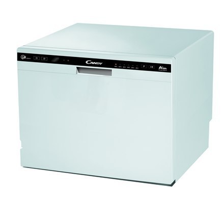 Candy | Freestanding | Dishwasher CDCP 8 | Width 55 cm | Height 59.5 cm | Class F | Eco Programme Rated Capacity 8 | White