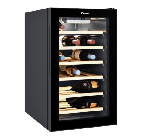Chłodziarka do wina Candy | CWCEL 210/NF | Klasa efektywności energetycznej G | Wolnostojąca | Pojemność 21 butelek | Czarny