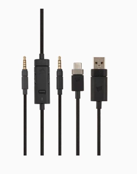 Corsair | High-Fidelity Gaming Headset | VIRTUOSO RGB WIRELESS XT | Wireless/Wired | Over-Ear | Wireless | Black