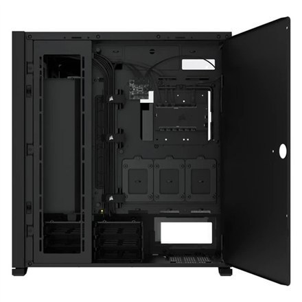 Corsair | Obudowa Full-Tower PC ze szkłem hartowanym | iCUE 7000X RGB | Okno boczne | Czarny | Full-Tower | Zasilacz w zestawie