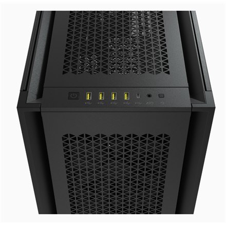 Corsair | Obudowa PC ze szkła hartowanego | 7000D AIRFLOW | Okno boczne | Czarny | Full-Tower | Zasilacz w zestawie Nie | ATX