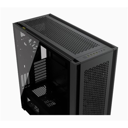 Corsair | Obudowa PC ze szkła hartowanego | 7000D AIRFLOW | Okno boczne | Czarny | Full-Tower | Zasilacz w zestawie Nie | ATX