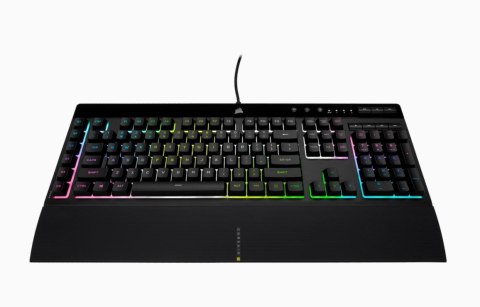 Corsair | Rubber Dome | K55 RGB PRO XT | Gaming Keyboard | Gaming Keyboard | RGB LED light | US | Wired | Black
