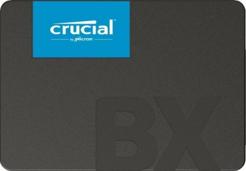 Crucial BX500 240 GB, obudowa SSD 2,5", interfejs SSD SATA, prędkość zapisu 500 MB/s, prędkość odczytu 540 MB/s.