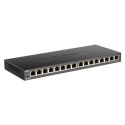 D-Link | 16-portowy gigabitowy przełącznik biurkowy | DGS-1016S | Niezarządzany | Biurkowy | Ilość portów 10/100 Mb/s (RJ-45) |