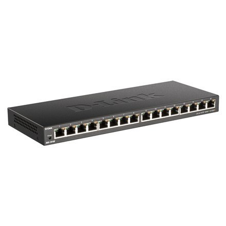 D-Link | 16-portowy gigabitowy przełącznik biurkowy | DGS-1016S | Niezarządzany | Biurkowy | Ilość portów 10/100 Mb/s (RJ-45) |