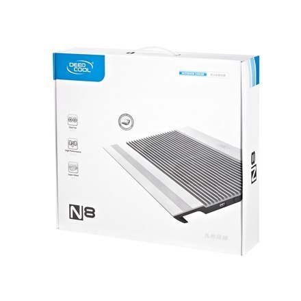 Deepcool | N8 black | Notebook cooler up to 17" | 380X278X55mm mm | 1244g g