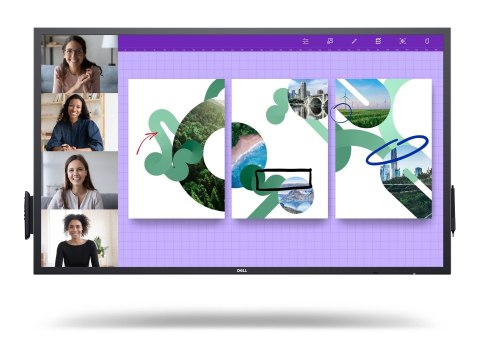 Dell | P5524QT | 55 " | IPS | 4K UHD | 16:9 | 60 Hz | 9 ms | Ekran dotykowy | 3840 x 2160 pikseli | 350 cd/m² | Porty HDMI w lic