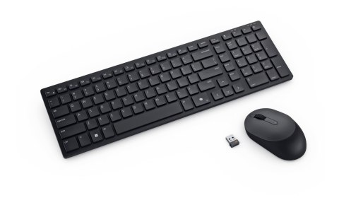 Dell | Silent Keyboard and Mouse | KM555 | Keyboard and Mouse Set | Wireless | Russian (QWERTY) | Black | 2.4 GHz, Bluetooth 5.1