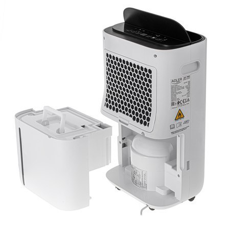 Dezynfekujący osuszacz powietrza 2w1 Adler AD 7863 | Moc 420 W | Do pomieszczeń do 140 m³ | Pojemność zbiornika na wodę 6,5 L |