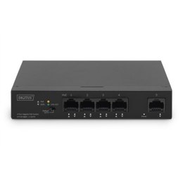 Digitus | 4-portowy gigabitowy przełącznik PoE | DN-95330-1 | Niezarządzany | Biurkowy | Ilość portów 10/100 Mb/s (RJ-45) | Iloś