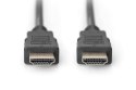 Digitus | HDMI High Speed with Ethernet | Męski | 19-pinowy HDMI typ A | Męski | 19-pinowy HDMI typ A | 3 m | Czarny