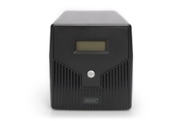 Digitus | Line-Interactive UPS | Line-Interactive UPS DN-170075, 1500VA, 900W, 2x akumulator 12V/9Ah, 4x gniazdo CEE 7/7, 2x RJ4