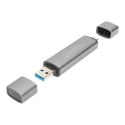 DIGITUS Podwójny czytnik kart Hub USB-C / USB 3.0, OTG | Digitus | Czytnik kart - USB 3.0/USB-C | DA-70886