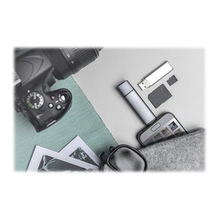 DIGITUS Podwójny czytnik kart Hub USB-C / USB 3.0, OTG | Digitus | Czytnik kart - USB 3.0/USB-C | DA-70886
