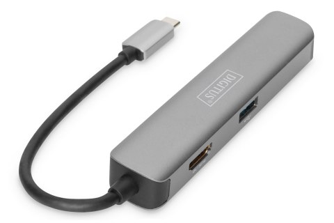 Digitus | USB-C Dock | DA-70891 | Dock | Porty Ethernet LAN (RJ-45) | Ilość portów VGA (D-Sub) | Ilość portów DisplayPorts | Ilo