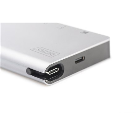 Digitus | USB-C Multiport Travel Dock | DA-70866 | Stacja dokująca | Porty Ethernet LAN (RJ-45) 1 | Porty VGA (D-Sub) 1 | Porty