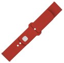 Fixed | Sporty Strap Set with Quick Release 22mm for Smartwatch | 160-235 mm | Red | Silicone