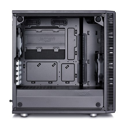 Fractal Design | Define Mini C TG | FD-CA-DEF-MINI-C-BK-TG | Side window | Left side panel - Tempered Glass | Black | Micro ATX