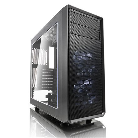 Fractal Design | Focus G | FD-CA-FOCUS-GY-W | Side window | Left side panel - Tempered Glass | Gray | ATX | Power supply include