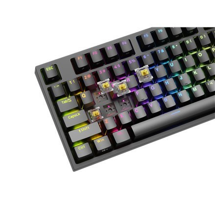 Genesis | Black | Mechanical Gaming Keyboard | THOR 404 TKL RGB | Mechanical Gaming Keyboard | Wired | US | USB Type-A | 1005 g