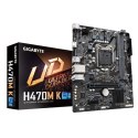 Gigabyte | H470M K 1.0 M/B | Rodzina procesorów Intel | Gniazdo procesora LGA1200 | DDR4 DIMM | Gniazda pamięci 2 | Obsługiwane