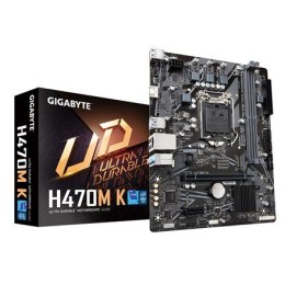 Gigabyte | H470M K 1.0 M/B | Rodzina procesorów Intel | Gniazdo procesora LGA1200 | DDR4 DIMM | Gniazda pamięci 2 | Obsługiwane