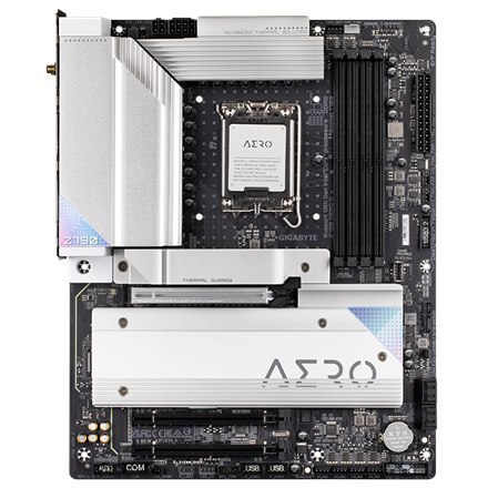 Gigabyte | Z790 AERO G 1.0 M/B | Rodzina procesorów Intel | Gniazdo procesora LGA1700 | DDR5 DIMM | Gniazda pamięci 4 | Obsługiw