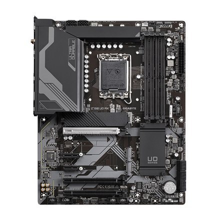 Gigabyte | Z790 UD AX 1.0 M/B | Rodzina procesorów Intel | Gniazdo procesora LGA1700 | DDR5 DIMM | Gniazda pamięci 4 | Obsługiwa