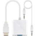 Goobay Adapter wideo / audio | 15-pinowy HD D-Sub (HD-15) | Mini-phone stereo 3,5 mm | Żeński | 19-pinowy HDMI Typ A | Męski | B