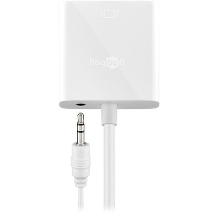 Goobay Adapter wideo / audio | 15-pinowy HD D-Sub (HD-15) | Mini-phone stereo 3,5 mm | Żeński | 19-pinowy HDMI Typ A | Męski | B